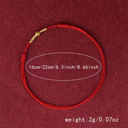 Fashion Simple Lucky Red Bracelets for Women and Men Handmade String Rope Infinity Koi Adjustable Bracelet Wealth Jewelry Gift