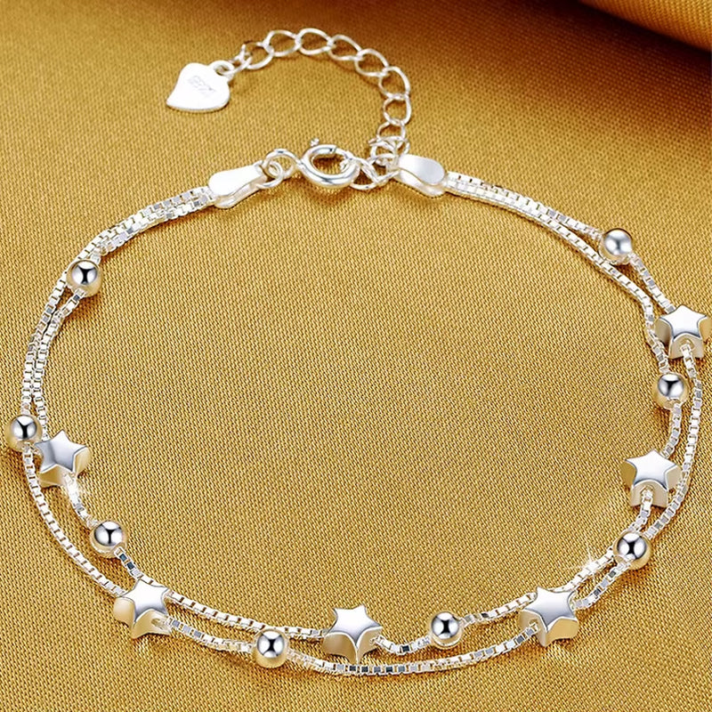 925 Sterling Silver Bracelet Fashion Multiple Styles Bracelet Chain for Women Fashion Luxury Charm Bracelet Wedding Jewelry Gift