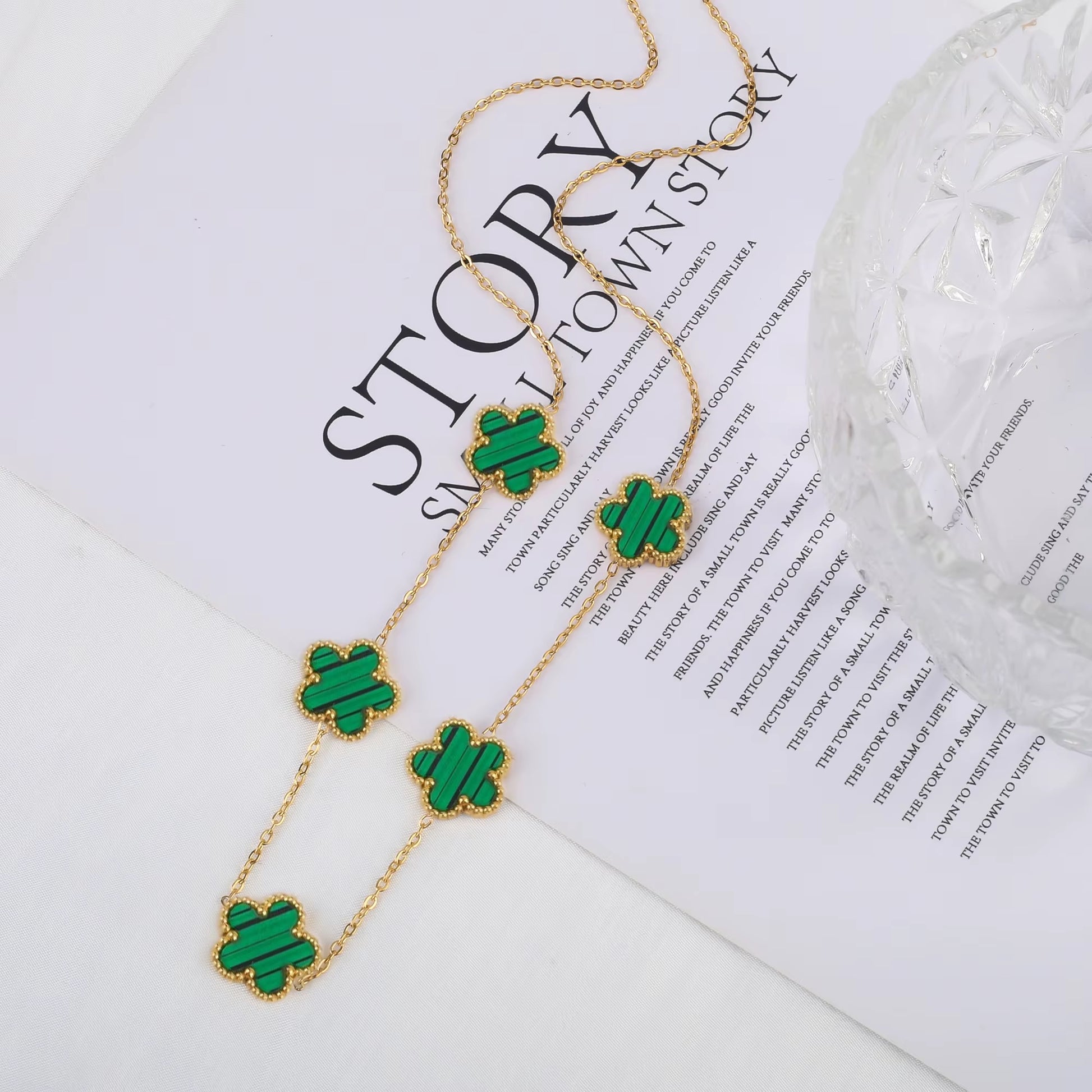 Hot Sale Stainless Steel Laser Five Leaf Flower Petal Adjustable Clover Bracelet Classic for Woman Girl Brand Jewelry Party Gift