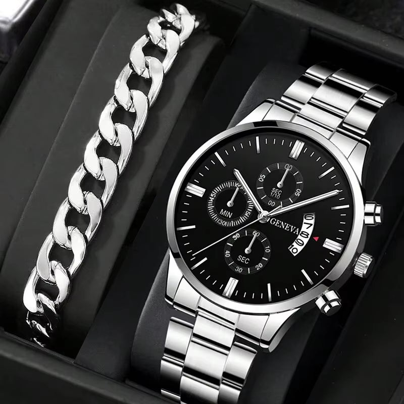 Fashion Men Watch Luxury Calendar Quartz Wrist Watch Business Watches Man Clock Male Bracelet Wristwatch