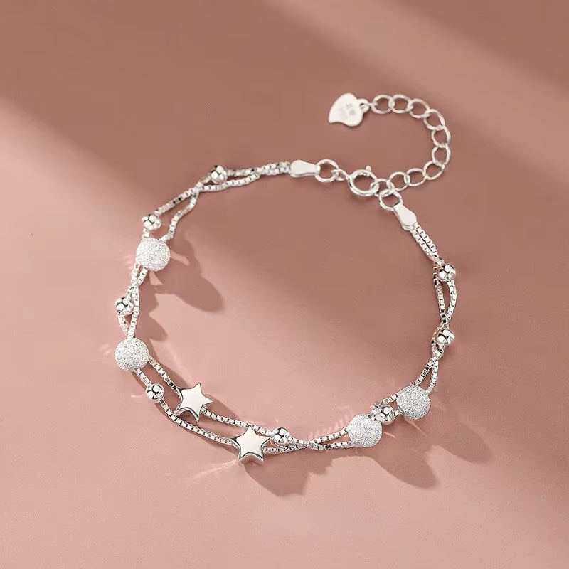 925 Sterling Silver Bracelet Fashion Multiple Styles Bracelet Chain for Women Fashion Luxury Charm Bracelet Wedding Jewelry Gift