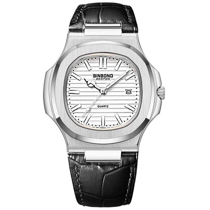 New Casual Business Fashion Quartz Wristwatches Rose Gold Clock Men Luxury Watch Automatic Watches Mens Black Relogio Masculino