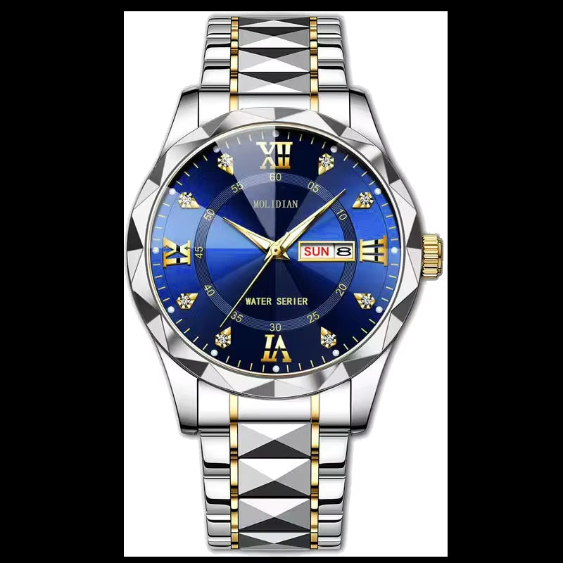 Roman Numerals Swiss Fully Automatic Mechanical Watch Men'S Watch Waterproof Night Light Tourbillon Calendar Business Hollow