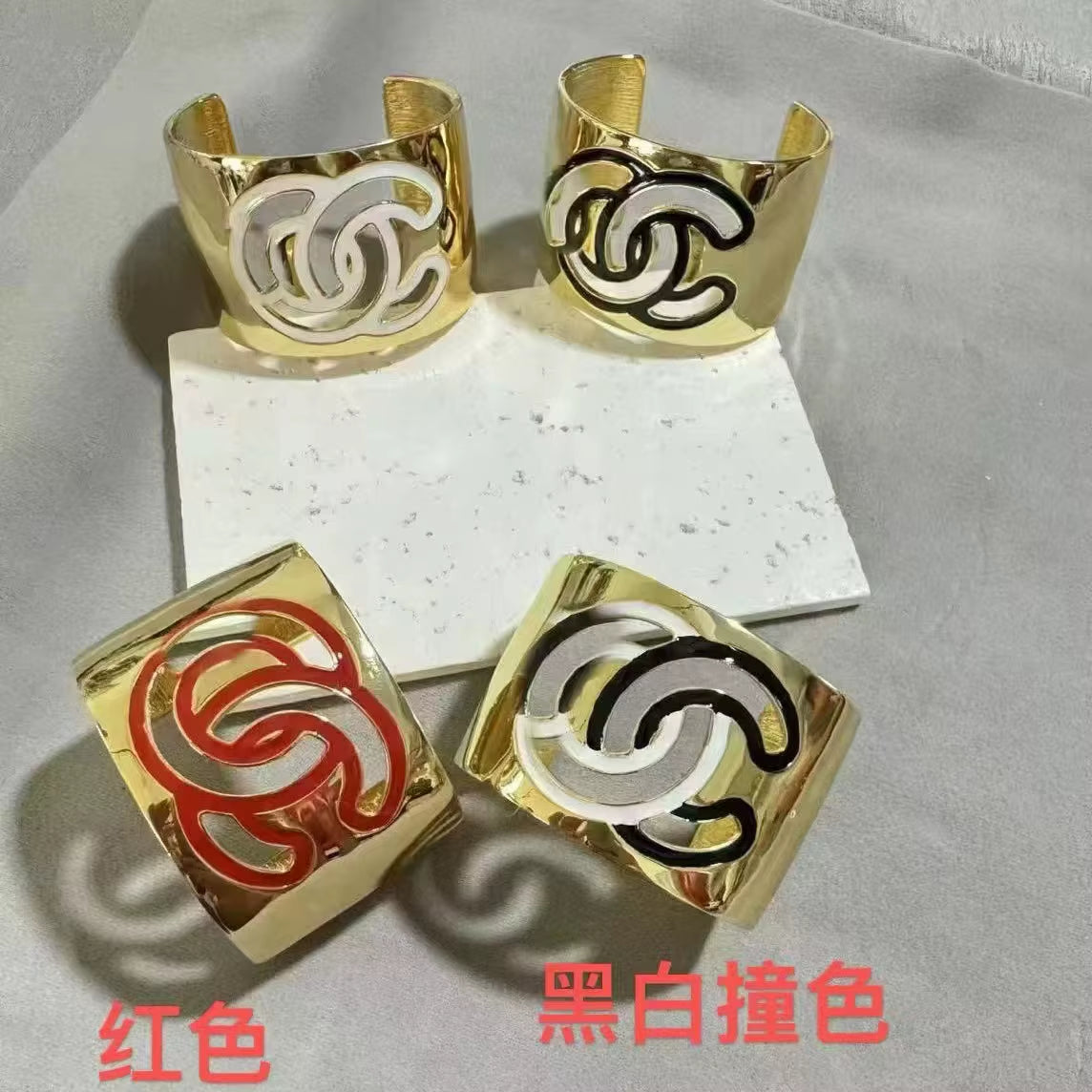 Gold Enamel Drip Hollow Out Narrow Bracelet Colorful Fashion Earrings Classic Style Luxury Look Lightweight Alloy Jewelry