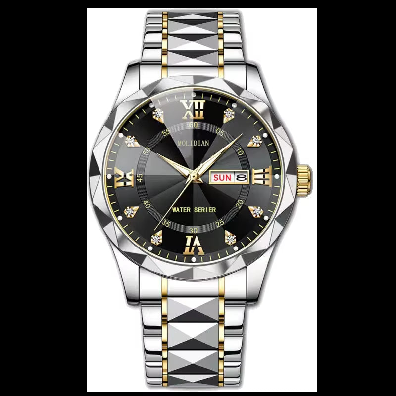 Roman Numerals Swiss Fully Automatic Mechanical Watch Men'S Watch Waterproof Night Light Tourbillon Calendar Business Hollow