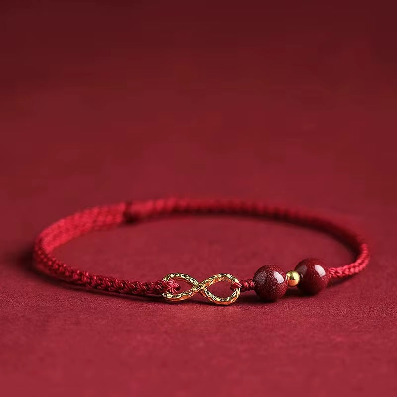 Fashion Simple Lucky Red Bracelets for Women and Men Handmade String Rope Infinity Koi Adjustable Bracelet Wealth Jewelry Gift