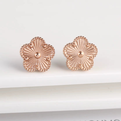 Hot Sale Stainless Steel Laser Five Leaf Flower Petal Adjustable Clover Bracelet Classic for Woman Girl Brand Jewelry Party Gift