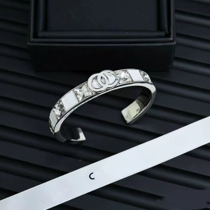 Gold Enamel Drip Hollow Out Narrow Bracelet Colorful Fashion Earrings Classic Style Luxury Look Lightweight Alloy Jewelry