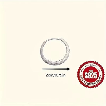 Pure Silvery Earrings for Women Frosted Sparkling Starry Circle Earrings Valentine'S Day Mother'S Day Jewelry Gifts