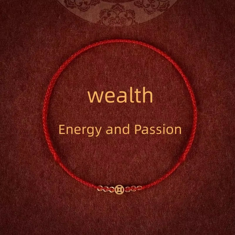 Fashion Simple Lucky Red Bracelets for Women and Men Handmade String Rope Infinity Koi Adjustable Bracelet Wealth Jewelry Gift