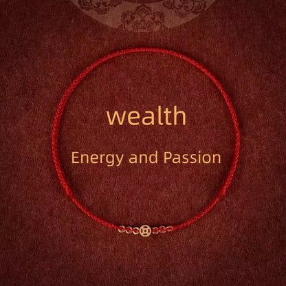 Fashion Simple Lucky Red Bracelets for Women and Men Handmade String Rope Infinity Koi Adjustable Bracelet Wealth Jewelry Gift