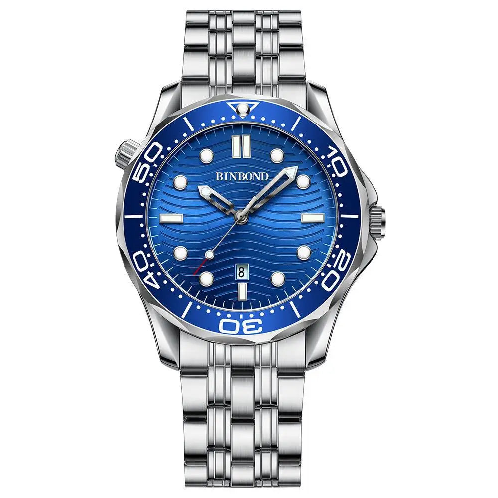 B2820 New Casual Fashion Ultra-Thin Sea Horse Series Quartz Mens Watches 30M Waterproof Luminous Sports Mens Watches