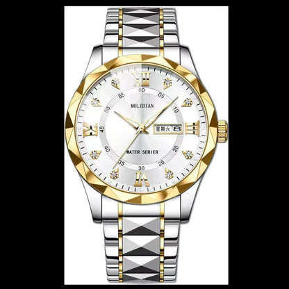 Roman Numerals Swiss Fully Automatic Mechanical Watch Men'S Watch Waterproof Night Light Tourbillon Calendar Business Hollow