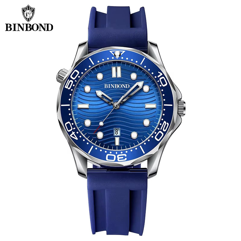 B2820 New Casual Fashion Ultra-Thin Sea Horse Series Quartz Mens Watches 30M Waterproof Luminous Sports Mens Watches