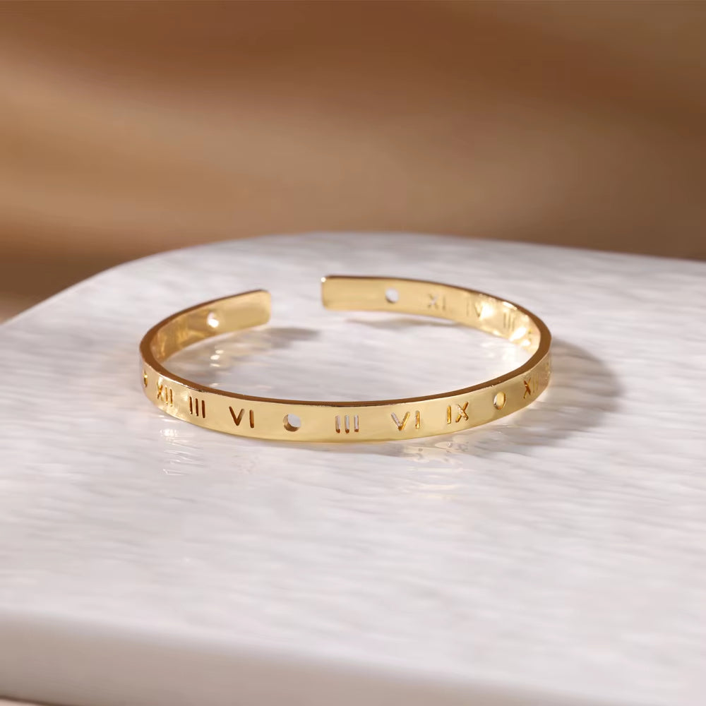 Adjustable Bangle Bracelets for Women Stainless Steel Bracelet Waterproof Gold Color Luxury Couple Jewelry Cuff Pulseras Mujer