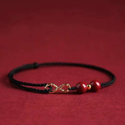 Fashion Simple Lucky Red Bracelets for Women and Men Handmade String Rope Infinity Koi Adjustable Bracelet Wealth Jewelry Gift