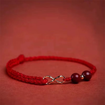 Fashion Simple Lucky Red Bracelets for Women and Men Handmade String Rope Infinity Koi Adjustable Bracelet Wealth Jewelry Gift