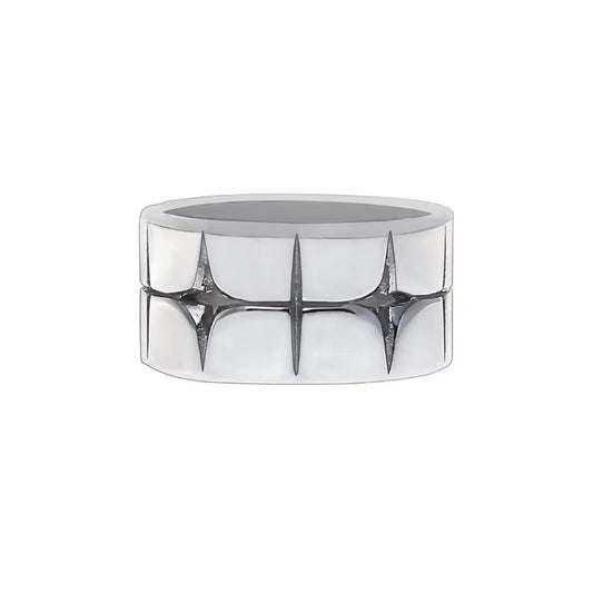 Fashion Retro Silver Color Cross Star Rings for Women Men Punk Gothic Couple Rings Festivals Party Jewelry Daily Accessories New