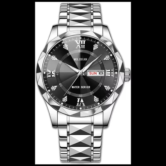 Roman Numerals Swiss Fully Automatic Mechanical Watch Men'S Watch Waterproof Night Light Tourbillon Calendar Business Hollow