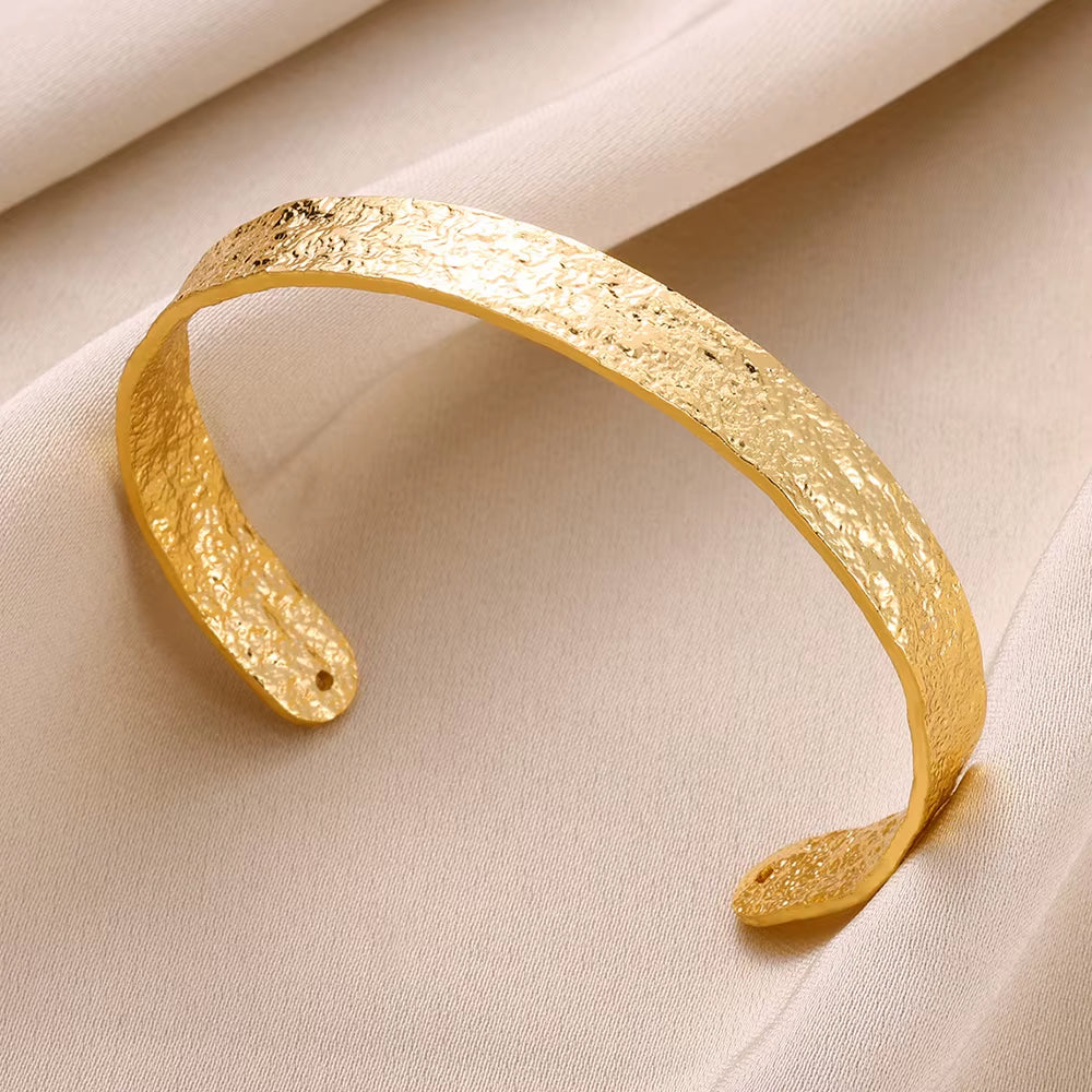 Adjustable Bangle Bracelets for Women Stainless Steel Bracelet Waterproof Gold Color Luxury Couple Jewelry Cuff Pulseras Mujer