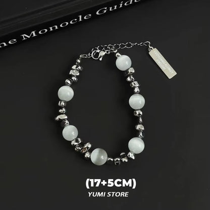 Retro Flame Cross Bracelet for Men Woman Hip Hop Titanium Steel Splice Chain Charm Unisex Jewelry Cool Kpop Luxury Accessories